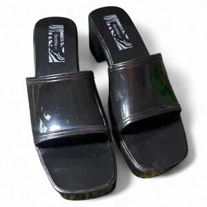 Bershka Women's Black Sandal